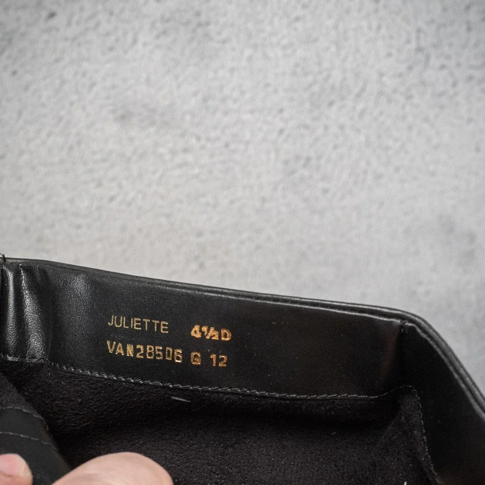Van-Dal Black Leather Inside Zip Booties Office Size 4.5 UK 7 US‎
